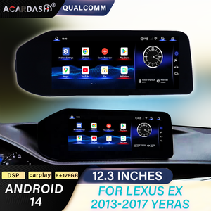 เครื่องเล่นดีวีดีในรถยนต์ วิทยุติดรถยนต์ หน้าจอ 12.3 นิ้ว Qualcomm Snapdragon Android 14 รองรับ Carplay ระบบนำทางมัลติมีเดีย สำหรับ Lexus <span class=keywords><strong>ES</strong></span> ปี 2013-2017 - Product Image 5