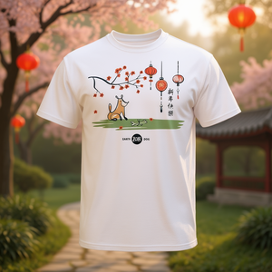 T-shirt con design del zodiaco cinese dell'anno del cane, design 2018, taglia unisex per adulti - Product Image 3