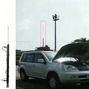Antenne mobile réglable à large bande HF haute puissance 3-50 MHz pour communication radio SSB avec polarisation verticale en acier - Product Image 1
