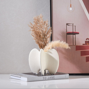 Vaso da Tavolo in <span class=keywords><strong>Ceramica</strong></span> di Alta Qualità, Design Moderno e Semplice, Decorazione Casa Wabi-Sabi, Accessori Decorativi per Arredamento - Product Image 3