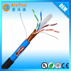 305M 1000ft في الهواء الطلق جيلي شغل utp ftp القط 6 المدرعة cat6 كابل شبكة محلية - Product Image 5