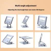 Support de tablette rotatif à 360 degrés Yanjin P12 en métal, pliable et pratique, pour iPad, diffusion en direct, téléphone portable