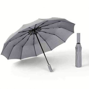 Parapluie pliant à poignée courbe, facile à transporter pour poussette, petit format, élégant, format crayon, double auvent, pliable - Product Image 4