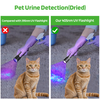 405nm Ultra Violet Torch Lanterna AA Batterie Powered Portable Black Lights Detector for Dog Urine Pet Stain UV led Flashlight