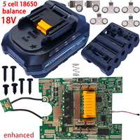 Kit de boîtier de batterie au lithium compatible avec Makita BL1830 BL1850 BL1860 BL1830B BL1850B BL1860B