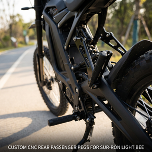 ที่พักเท้าด้านหลังเครื่อง CNC น้ำหนักเบา, อัปเกรดประสิทธิภาพสำหรับ surron <span class=keywords><strong>Light</strong></span> <span class=keywords><strong>Bee</strong></span> s/x/ <span class=keywords><strong>L1E</strong></span> Segway X260 X160 E-bikes - Product Image 5