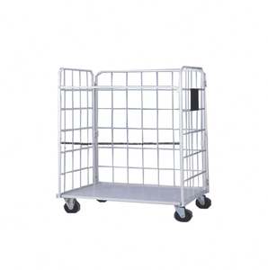 रसद अच्छी गुणवत्ता वाली पिंजरे ट्रॉली 2 टियर लॉजिस्टिक्स पिंजरे ट्रॉली - Product Image 4