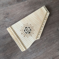 Vintage16 Strings Lyre Harp Musical Instruments for Sound Therapy Healing Sound Bath Tools Spiritual Therapy Acoustic Wave Rehab
