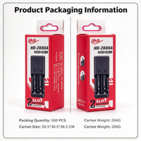 Chargeur de batteries AA AAA Ni-MH à double fente 1,2 V 1,5 V, station de charge pour batteries rechargeables pour la maison, le bureau et les voyages