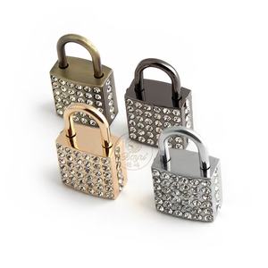 हीरों वर्ग लॉक क्लैप सजावटी मिश्र धातु हार्डवेयर के साथ 37 मिमी सेट हैंडबैग बैग कुंजी कुंजी कीहोल सहायक उपकरण - Product Image 5
