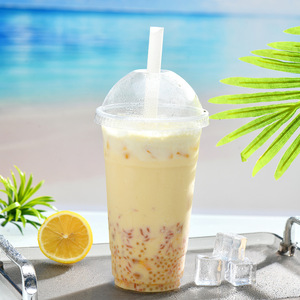 Bicchieri di Plastica Monouso di Alta Qualità per Bubble Tea e Tè al Latte con Coperchi e Cannucce - Product Image 6
