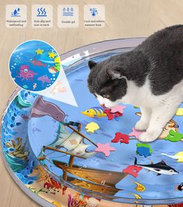 Yeni karın su paspası Pet yaz Mat için kalınlaşmış su sensörü köpekler kediler için oyun matı su duyusal Sensory yaz yatak yastık - Product Image 4