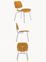 Chaise de salle à manger, café, bistrot, cuisine, style rétro classique raffiné, finition noyer, en contreplaqué courbé, sans accoudoirs, avec structure en acier chromé, vente en gros