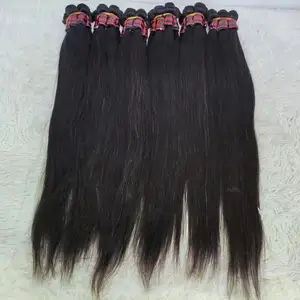 Letsafly Groothandel Lang Haar Weave 9a 28Inch Recht Menselijk Haar Verlenging Maagdelijke Braziliaanse Menselijk Haar Bundels Gratis Verzending