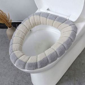 Funda Universal Desechable para Asiento de Inodoro, Cálida para Invierno, Ecológica, de Algodón, Alfombrilla para WC en Forma de O, Cojín para Baño, Mantiene el Calor, Blanco - Product Image 4