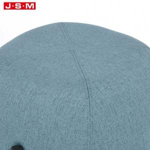 İskandinav ahşap imparatorluk salonu kadife yuvarlak sandalye tabure mobilya osmanlı oturma odası için - Product Image 3