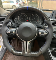 Volant en cuir style M Sport pour BMW 1M M2 M3 M4 M5 M6 X5M X6M F30 F32 F10 F20 F35 F22 F18 F07 F01 F02 E90 E92 E46