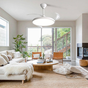 42 Inch Có Thể Thu Vào 3 Vô Hình Lưỡi Quạt Trần Với Đèn Hiện Đại Im Lặng Quạt Trần Với Ánh Sáng - Product Image 2