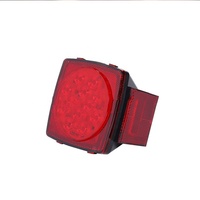 Lumières led rouges carrées 12V de haute qualité en usine pour remorques, camions