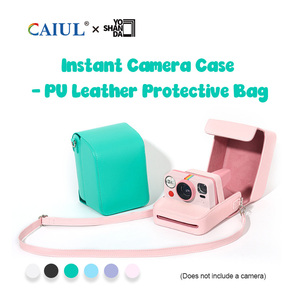 Sac universel pour <span class=keywords><strong>appareil</strong></span> <span class=keywords><strong>photo</strong></span> instantané Po La Ro Now - Étui de protection à bandoulière en cuir PU couleur unie, écologique - Product Image 3