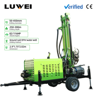 Machine de forage de puits d'eau économique et pratique sur roues, à moteur diesel, pour l'irrigation des terres agricoles et l'utilisation de l'eau domestique en milieu rural