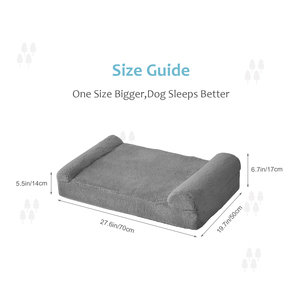 Proveedores de sofá de espuma personalizado para mascotas, sofá cama para perros con funda extraíble lavable para perros medianos - Product Image 6