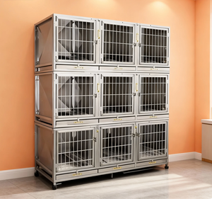 <span class=keywords><strong>Cage</strong></span> de rangement d'échantillons en acier inoxydable épaissi et renforcé, mobile et détachable, simple, classique et luxueuse - Product Image 1