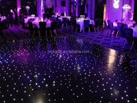 Plancher lumineux LED blanc en forme d'étoile, sol en ciel étoilé dansant pour fête de mariage