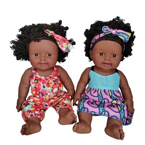 Muñeca Afroamericana de Bambú de 12 Pulgadas para Niños de 4 a 6 Años, Linda Muñeca para Jugar y Calmar a los Bebés - Product Image 1