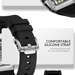Sports Men's Watch Luxury Fashion Fully <b>Automatic</b> Mechanical Watches Men Unique Design Waterproof Tape Watch <b>Wristwatch</b> - Product Image 3