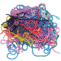 Machine personnalisée à prix de gros, chaîne à billes en métal et en fer à maillons colorés pour les garnitures et la décoration de vêtements