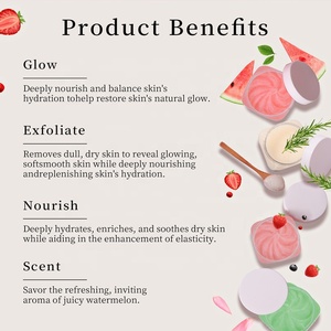 Marque privée Vente en gros Gommage corporel au sucre biologique Gommage corporel fraises lavande Gommage moussant au sucre - Product Image 6