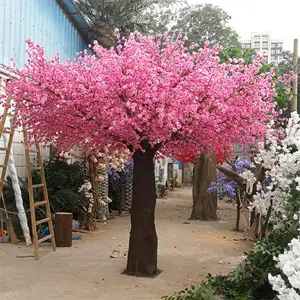 Neue Produkte große Blume Baum rosa weiß Unterstützung anpassen schöne Bögen Baum Japan künstlichen Kirschbaum für Dekor