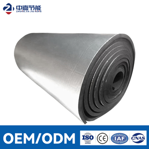 Aluminum Foil Clad Rubber Foam <b>Sheet</b> 48 In Wide R3.8 Water Resistant Insulation Material for Industrial Roofing - Product Image 1