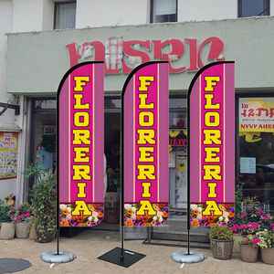 Alta calidad al por mayor personalizado <span class=keywords><strong>Floreria</strong></span> comercial y publicidad 4,5 m 100% poliéster al aire libre evento floristería playa plumas banderas - Product Image 2