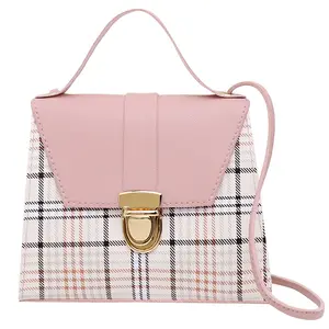 RU Wholesale 2023 New Casual Fashion Crossbody Bag Check Handbag For Women