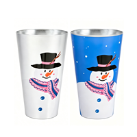 Gobelet en aluminium changeant de couleur pour boissons froides, gobelet en aluminium personnalisé de 12 oz et 16 oz, gobelet en aluminium jetable, gobelet en aluminium recyclable