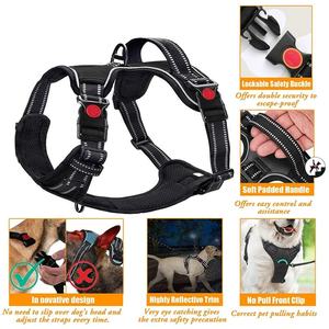 Arnés Reversible para perros de pecho de doble cara, malla de impresión de poliéster personalizada, arnés táctico para mascotas, <span class=keywords><strong>Collar</strong></span> y Correa, bolsa para caca, Bandana - Product Image 4