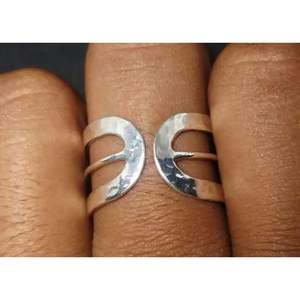 Vente en gros de bagues en argent sterling 925 à la mode vintage, bijoux en argent faits à la main, cadeau de mariage pour tous - Product Image 3