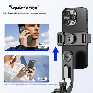 Trépied extensible à trois pieds de 1708 mm, bâton à selfie rotatif à 360°, support de téléphone pour télécommande, capacité de charge de 500 g - Product Image 3