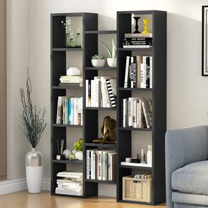 <b>Modern</b> Bookcase, 5-<b>Shelf</b> Storage Organizer With 14-Cube Display Bookshelf SG001 Bookcases SG001 - Product Image 3