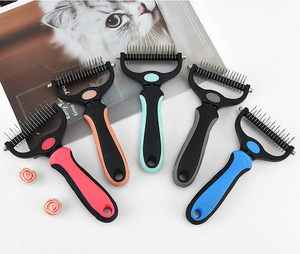 Peine Desenredante para Mascotas, Herramienta de Doble Cara para Eliminar Nudos en Perros y Gatos, Cuidado del Pelo Suelto, Mantenimiento Diario del Pelaje - Product Image 4