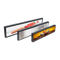 Pantalla LED Impermeable para Interiores, Pantalla LED Dinámica Promocional para el Lateral de Estantes de Alimentos Frescos
