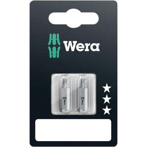 Wera-บิต Pozidriv 05073311001 (2ชิ้น) (บรรจุภัณฑ์แบบบริการตนเอง)-4013288029126แทรกสำหรับขันสกรูบิต - Product Image 1