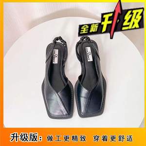 <span class=keywords><strong>Sandalias</strong></span> de Punta cerrada de nuevo estilo de verano para mujer 2025, prendas de vestir coreanas francesas de moda con plataforma, zapatos planos romanos Super Immortal - Product Image 6