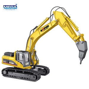 Huina 1/50เครื่องขุดโลหะผสม,แบบจำลองสถานะคงที่พร้อมแทร็กรถขุดโลหะของเล่นรถเหล็กหล่อ - Product Image 2