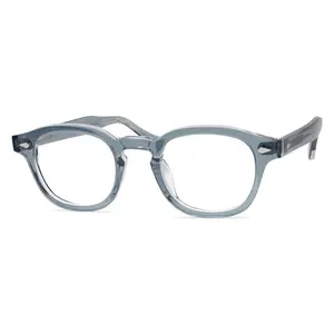 Japon tarzı fantezi gözlük çerçevesi retro perçin gözlük moda şeffaf çerçeve gözlük şeker renkler - Product Image 1