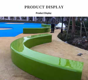 Siège de piscine <span class=keywords><strong>en</strong></span> fibre de verre <span class=keywords><strong>en</strong></span> forme d'arbre, sculpture extérieure, pour parc, école, lit de fleurs de forme personnalisée, chaise-tabouret de loisirs publics pour aménagement paysager - Product Image 1