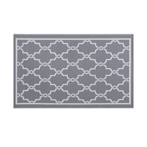 Tappeto da Esterno Impermeabile e Lavabile in PP <span class=keywords><strong>per</strong></span> Spiaggia e Patio, con Motivo Floreale Tropicale, Reversibile, <span class=keywords><strong>per</strong></span> Porta o Zona Esterna - Product Image 1