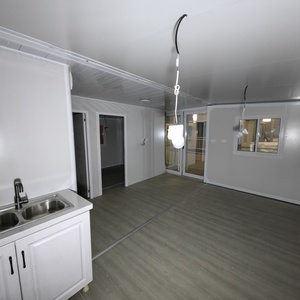 Sang trọng 40ft hiện đại mở rộng container nhà <span class=keywords><strong>2</strong></span> phòng ngủ nhỏ prefab nhà với cửa kính cho biệt thự - Product Image 5